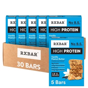 image:imageRXBAR High Protein Bars 18g Protein Gluten Free Protein Snacks Chocolate Chip Peanut Butter 6 Boxes 30 BarsVanilla Peanut Butter