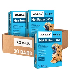 image:imageRXBAR Nut Butter and Oat Protein Bars Protein Snacks Snack Bars Blueberry Cashew Butter 232oz Box 12 Bars5 Count Pack of 6