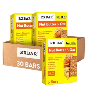 image:imageRXBAR Nut Butter and Oat Protein Bars Protein Snacks Snack Bars Honey Cinnamon Peanut Butter 232oz Box 12 Bars5 Count Pack of 6