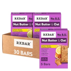 image:imageRXBAR Nut Butter and Oat Protein Bars Protein Snacks Snack Bars Lemon Honey Cashew Butter 232oz Box 12 Bars30 Count