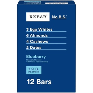 image:imageRXBAR Protein Bars 12g Protein Gluten Free Snacks Blueberry 22oz Box 12 Bars12 Count Pack of 1