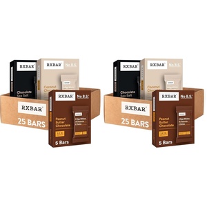 image:imageRXBAR Protein Bars 12g Protein Gluten Free Snacks Chocolate Lovers Variety Pack 5 Boxes 25 Bars25 Bars Pack of 2