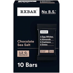 image:imageRXBAR Protein Bars 12g Protein Gluten Free Snacks Chocolate Sea Salt 22oz Box 12 Bars10 Count Pack of 1
