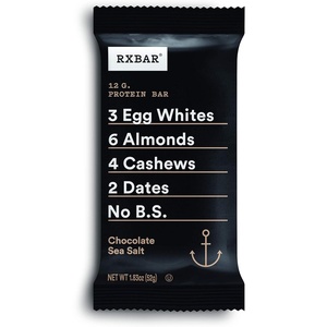 image:imageRXBAR Protein Bars 12g Protein Gluten Free Snacks Peanut Butter 22oz Box 12 BarsChocolate Sea Salt