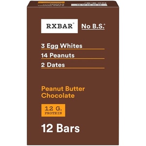 image:imageRXBAR Protein Bars 12g Protein Gluten Free Snacks Peanut Butter Chocolate 22oz Box 12 Bars12 Count Pack of 1
