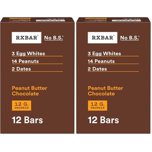 image:imageRXBAR Protein Bars 12g Protein Gluten Free Snacks Peanut Butter Chocolate 22oz Box 12 Bars12 Count Pack of 2