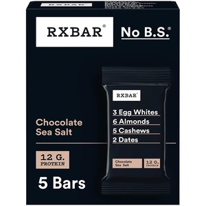 image:imageRXBAR Protein Bars Protein Snack Snack Bars Chocolate Sea Salt 91oz 5 Count5 Count Pack of 1