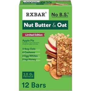 image:imageRXBAR Nut Butter and Oat Protein Bars Protein Snacks Snack Bars Apple Pie 232oz Box 12 Bars